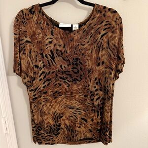Alfred Dunner Animal Print🖤🤎